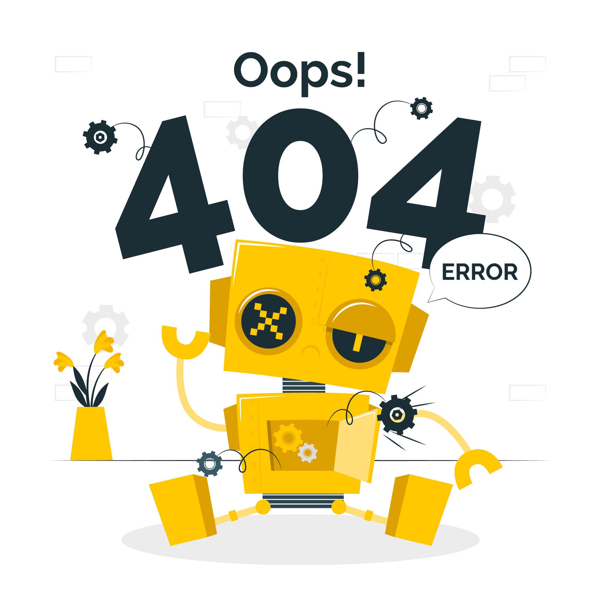 error 404 página no encontrada